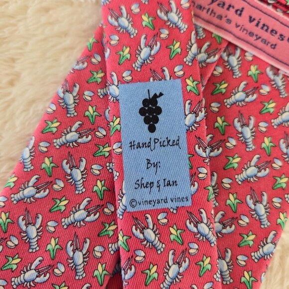 Vineyard Vines Silk Lobster and Corn Tie - Picture 2 of 3
